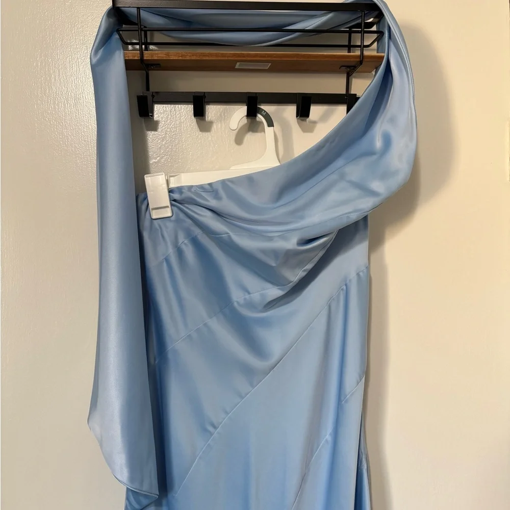 Hello Molly Blue Neck Wrap Gown - Picture 5 of 8